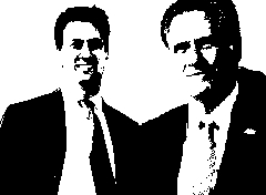 Ed Miliband and Mitt Romney