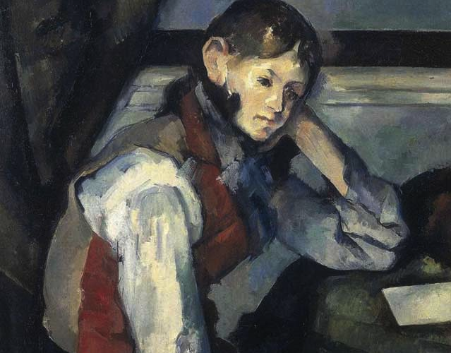 Boy in a Red Vest by Cezanne