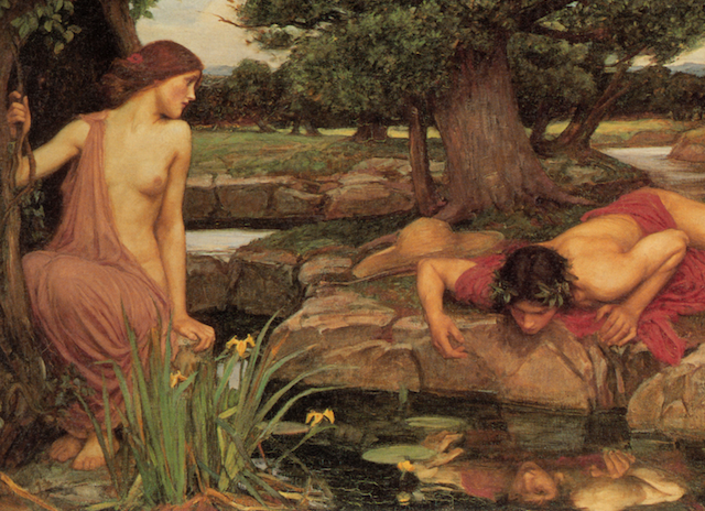 Echo and Narcissus by Waterhouse